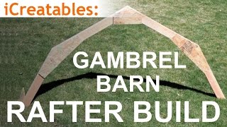 Gambrel Barn Rafter Build  Learn How To Build a Barn Roof [upl. by Iman661]