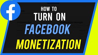 How to Turn on Facebook Monetization [upl. by Nottnerb]