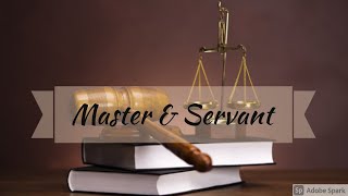 Master and Servant  Vicarious Liability  Easy way  in Hindi [upl. by Jasik]