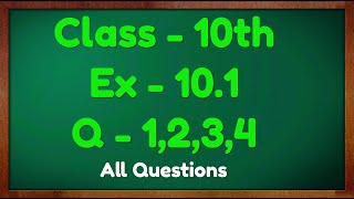 Class  10 Ex  101 Q1 2 3 and 4 Maths Cirlces NCERT CBSE [upl. by Leoni]