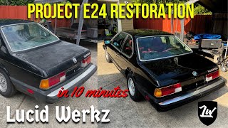 Restoring a BMW E24 633csi in 10 Minutes [upl. by Eahsal748]