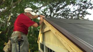 How to Install Roof Shingles on a Shed [upl. by Fiedling]