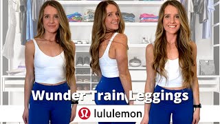 LULULEMON WUNDER TRAIN LEGGING REVIEW  Best leggings ever [upl. by Gaultiero]