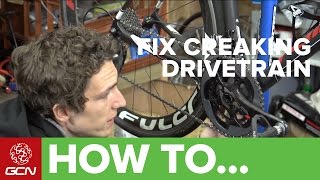 How To Fix A Creaking Bottom Bracket Or Cranks [upl. by Aciras]