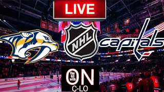 🔴Nashville Predators vs Washington Capitals Live NHL Hockey Play by Play Live Stream amp More [upl. by Ocicnarf]