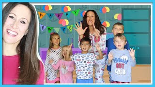 New Years Eve Countdown Video for Children  10 minute countdown for Kids  Patty Shukla [upl. by Llenrap729]