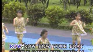 Row Row Row Your Boat Children Education Song lyric [upl. by Grossman]