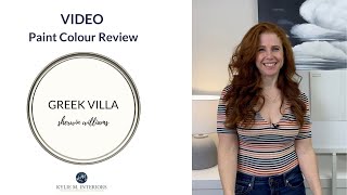 Paint Colour Review Sherwin Williams Greek Villa SW 7551 [upl. by Aikemit]