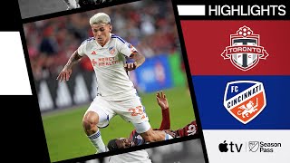 Toronto FC vs FC Cincinnati  SEVEN GOAL THRILLER  Full Match Highlights  May 25 2024 [upl. by Blen106]