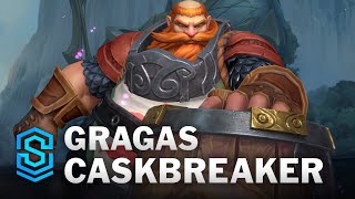 Gragas Caskbreaker Wild Rift Skin Spotlight [upl. by Nylrats813]