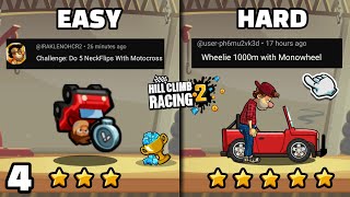 7 Difficult Challenges in HCR2 🫨 4  Hill climb racing 2 [upl. by Sharleen]