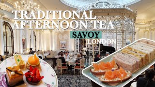 Stunning AFTERNOON TEA at Savoy  Best Afternoon Tea in London [upl. by Alyakcm]