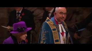 Thou Whose Almighty Word Hymn Westminster Abbey Armistice Centenary with Lyrics [upl. by Oilime]