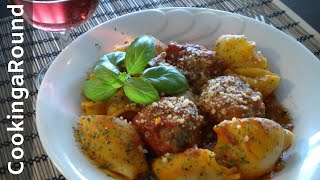 Lumaconi Pasta With Meatballs Recipe [upl. by Eisus]