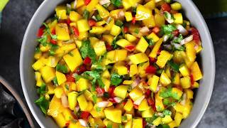 Mango Salsa Recipe [upl. by Brazee876]