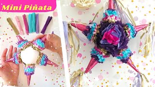 DIY Mini Piñata I Estrella ⭐️ I Decoración paso a paso [upl. by Zzabahs]