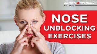 Nose Unblocking Exercises  How To Get Rid Of A Blocked Nose [upl. by Aihsot]