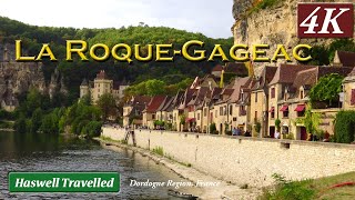 La Roque Gageac Stone Village amp Boat Ride on Dordogne River  Bucket List France 4K [upl. by Vange]