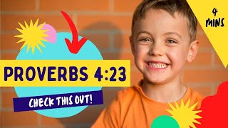 Kids Bible Devotional  Proverbs 423  Guard Your Heart [upl. by Garwood295]