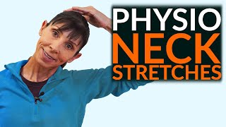 Physio Neck Exercises Stretch and Relieve Routine UPDATE [upl. by Werdnaed]