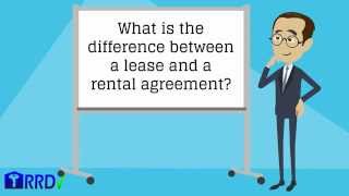 Landlord IQ Whats the Difference Between a Rental Agreement and a Lease [upl. by Cinamod563]