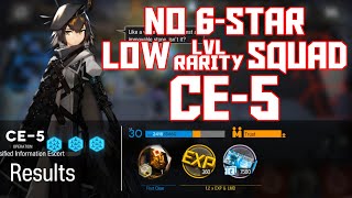 【明日方舟Arknights】CE5  Low LvlRarity Squad  Arknights Strategy [upl. by Yeblehs]