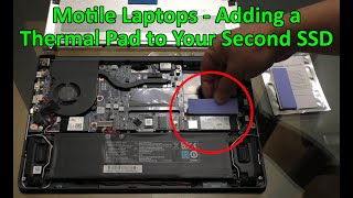 Motile Laptop  Adding a Thermal Pad to the SSD [upl. by Braca]