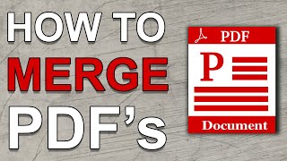 How To Merge PDF Files Into One  Windows 10 And Mac [upl. by Deacon]