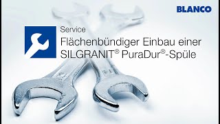 Flächenbündiger Einbau einer BLANCO Silgranitspüle [upl. by Kihtrak]