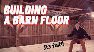 100 Year Old Barn Renovation  Reinforcing and Leveling the Floor [upl. by Nayllij379]