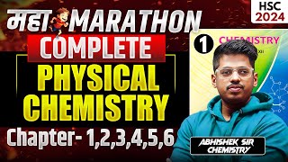 PHYSICAL CHEMISTRY MAHAMARATHON 123456 MAHAREVISION Class 12 BOARD EXAM 2024 Abhishek Sir ASC [upl. by Luapsemaj386]