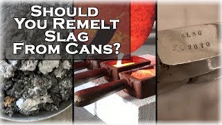 Should You Remelt Slag from Aluminum Cans Get Pure Ingots From Slag [upl. by Ledoux]