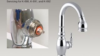 Handle Adjustment for Vinnata and Clairette PullDown Kitchen Sink Faucets [upl. by Aitahs]