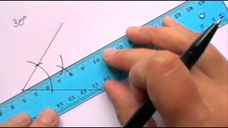 Constructing an Angle of 30 degrees [upl. by Vigen]