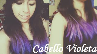 Como Pintarse El Cabello De Violeta  Tinte Casero [upl. by Kcirederf562]