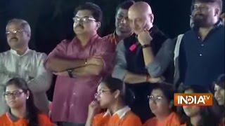 HOT Debate Between Anupam Kher and JNU Students in the Campus [upl. by Mieka]