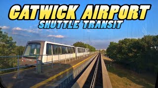 Gatwick Airport Shuttle Transit  North Terminal to South Terminal 4k [upl. by Reeta758]