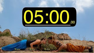 5 Minutes WORKOUT Timer With MUSIC  5 Min Countdown [upl. by Thoma]