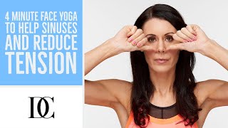 4 Minute Face Yoga To Help Sinuses And Reduce Tension [upl. by Animlehliw605]