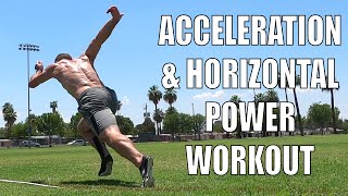 Acceleration amp Horizontal Power Development Workout For Athletes  Sprint Training [upl. by Platto]