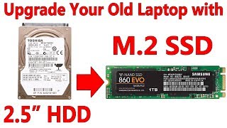 Upgrade your Old Laptops 25quot Hard Drive to a New M2 SATA SSD [upl. by Caraviello364]