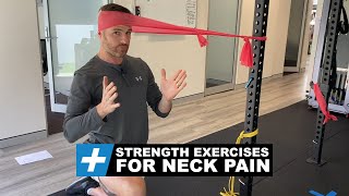 4 Isometric Strength Exercises for Neck Pain  Tim Keeley  Physio REHAB [upl. by Valley298]