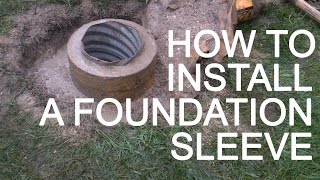 FlagDeskcom  How To Install A Flagpole Foundation Sleeve [upl. by Ardiedal934]