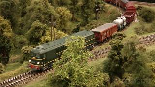 Beautiful French Modular Model Railway Layout with Cab Ride in HO Scale [upl. by Gemoets]