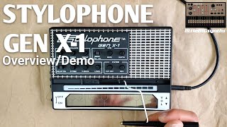 Stylophone Gen X1  Portable Analog Synth  Overview  Demo [upl. by Fokos342]