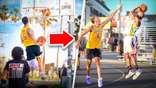 Hooping Like Lebron James In LA Challenge amp KOBE PULLED UP [upl. by Udelle]