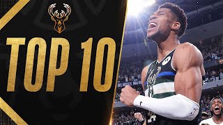 Giannis Top 10 Plays From The 2021 NBA Finals 🏆 [upl. by Ayotl]