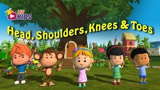 Head Shoulders Knees and Toes with Lyrics  LIV Kids Nursery Rhymes and Songs  HD [upl. by Aldora]