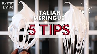 5 IMPORTANT TIPS TO MAKE PERFECT ITALIAN MERINGUE [upl. by Atsyrk544]