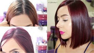 Como Pintarse el Pelo en Casa VIOLETA  Karomakeup [upl. by Wernher]